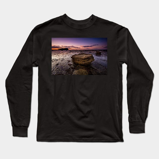 Saltwick Bay, North Yorkshire Long Sleeve T-Shirt by davehudspeth